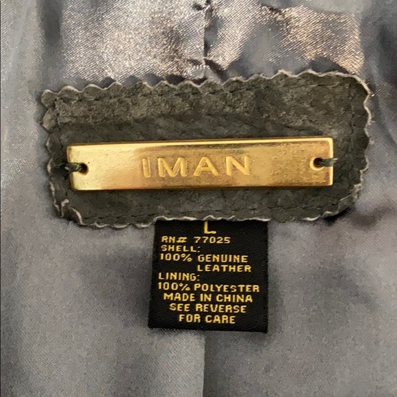 IMAN Genuine Leather Jacket - Picture 6 of 6